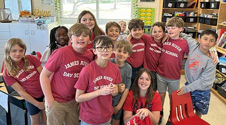 Team Tuesday of James River Day School's Spirit Week